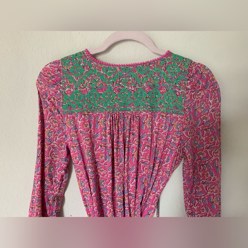 J Crew Belted Embroidered Tunic Dress - Picture 7 of 12